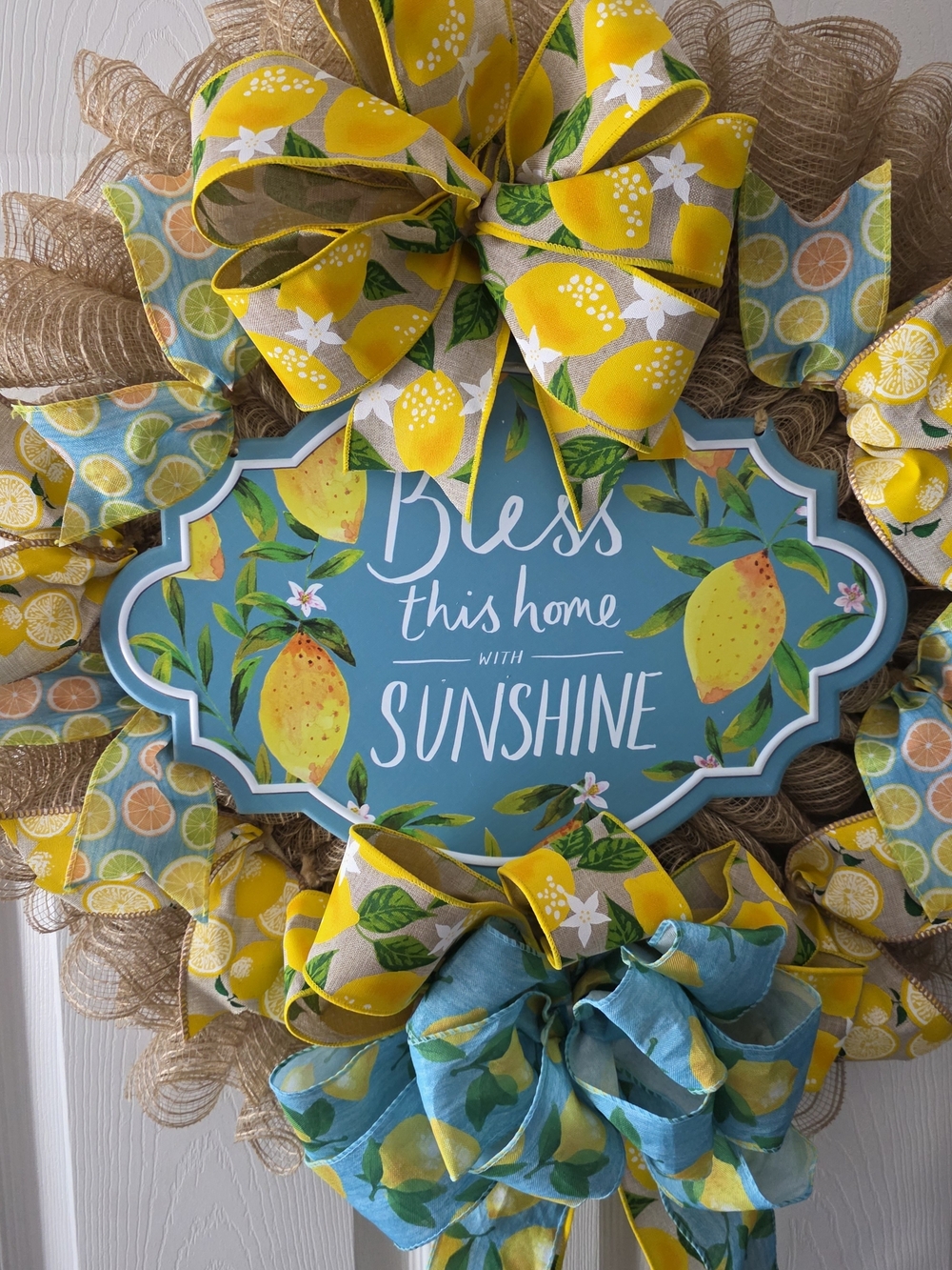 Bless This Home With Sunshine Lemon Wreath